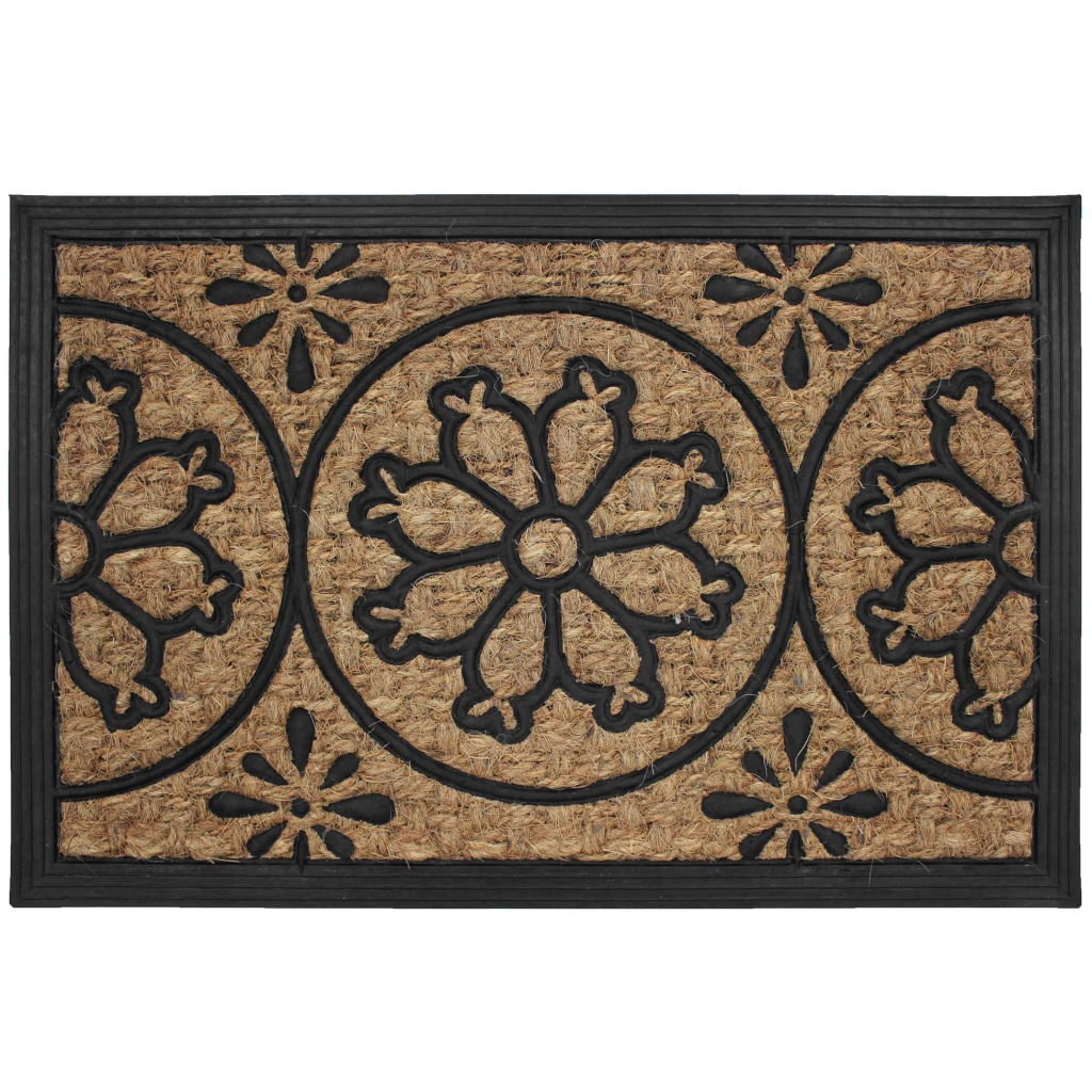 paillasson rectangle 40 x 60 cm coco+caoutchouc lenaic