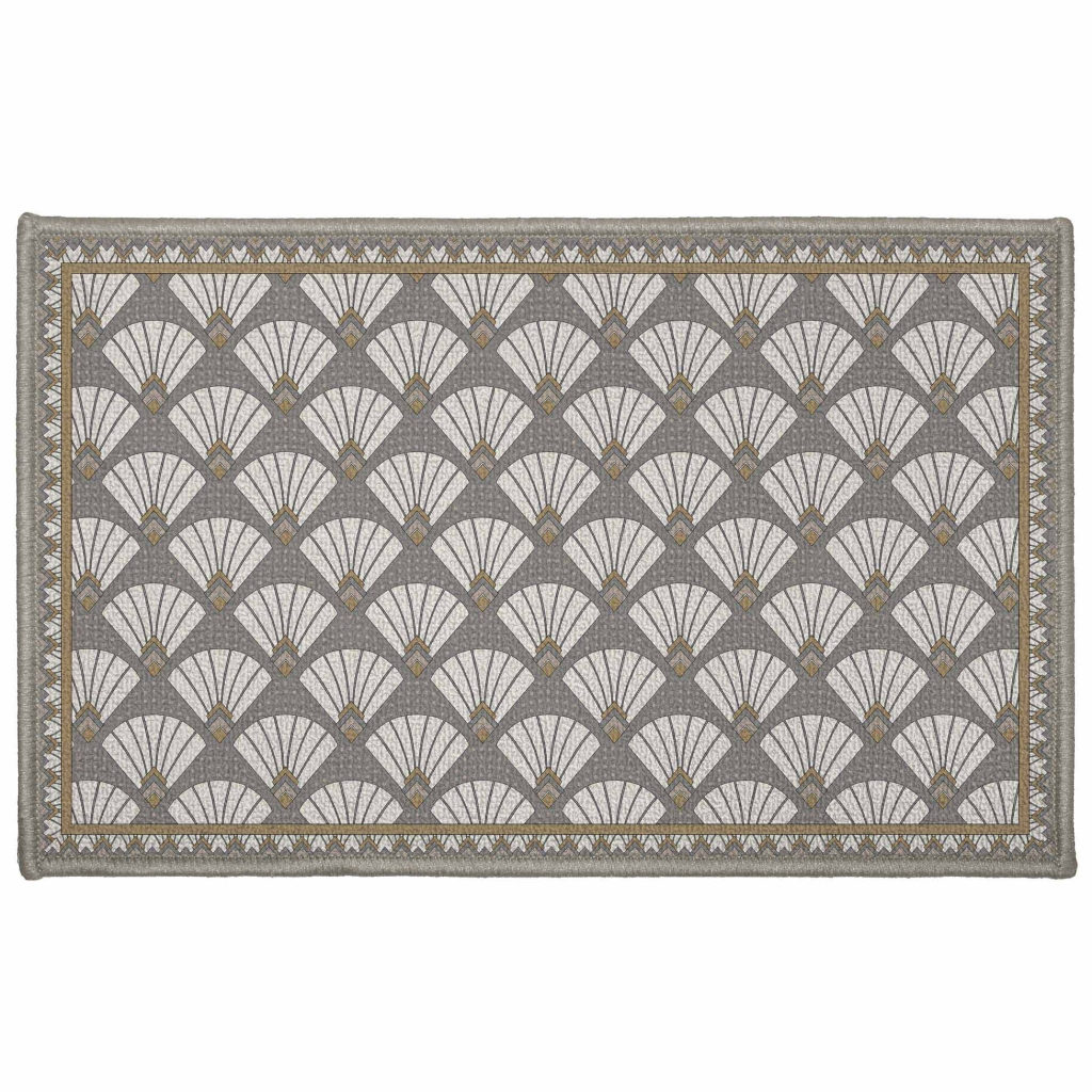 tapis rectangle antidérapant 50 x 80 cm imprime Art deco chic