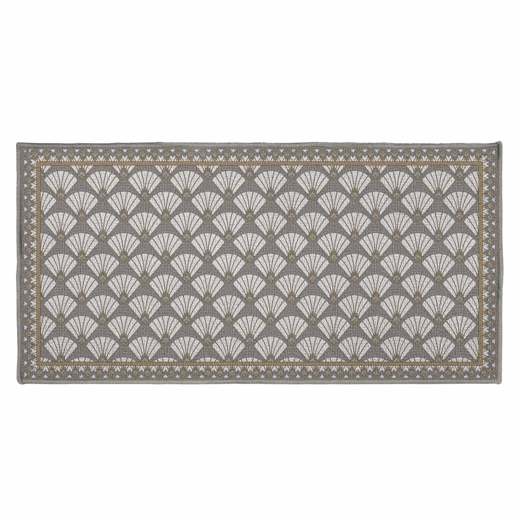 tapis rectangle antidérapant 57 x 115 cm imprime Art deco chic