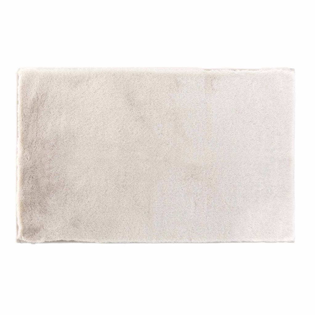 Tapis rectangle 60 x 90 cm imitation fourrure feline Naturel