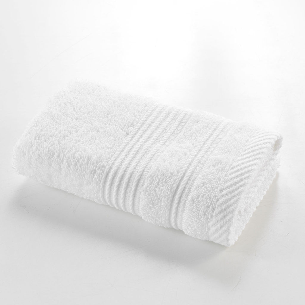 Serviette invité – 30 x 50 cm – éponge unie – 500 g/m² – TENDRESSE Blanc