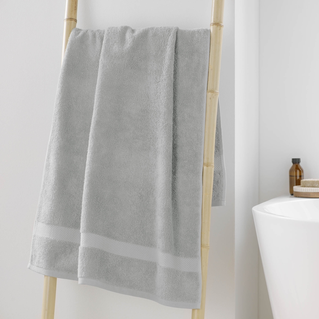 Drap de douche 70 x 130 cm — éponge coton peigné Élégance 600 g/m² - Perle