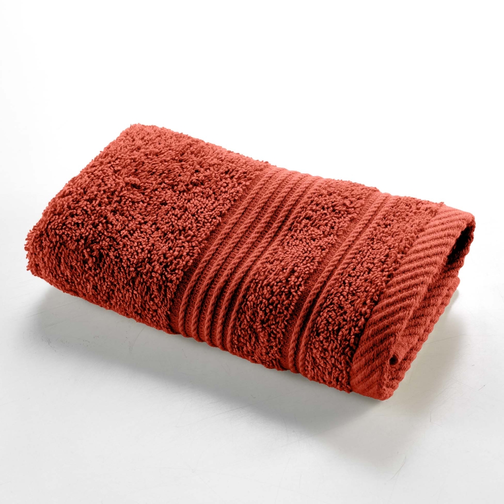Serviette invité – 30 x 50 cm – éponge unie – 500 g/m² – TENDRESSE Marsala