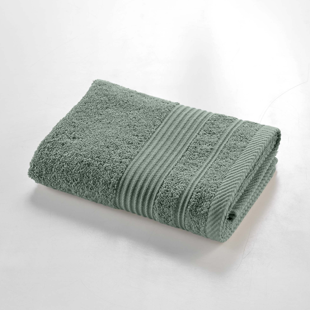 Serviette de toilette 50 x 90 cm éponge unie tendresse Cèdre