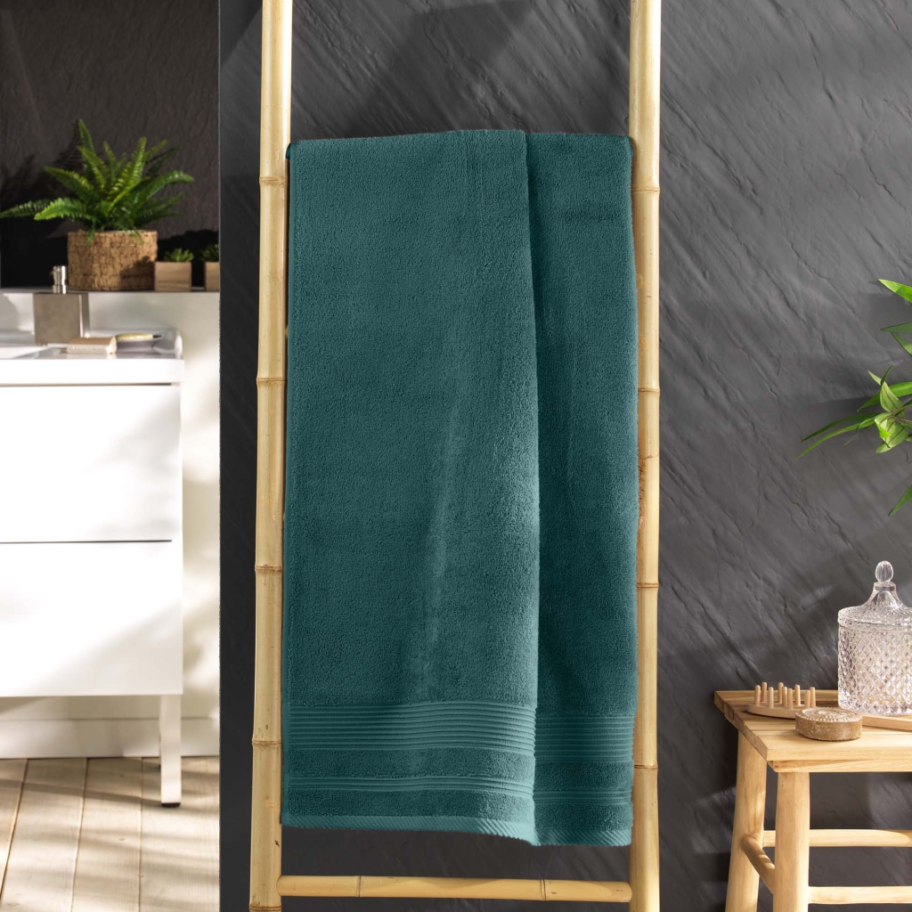 Drap de douche 70 x 130 cm éponge unie tendresse Orage