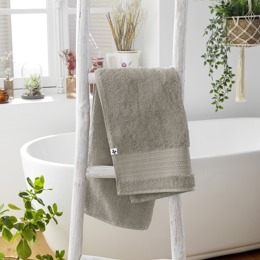Serviette de toilette 50 x 90 cm – Coton Épais 600 g/m² – Garance Argile