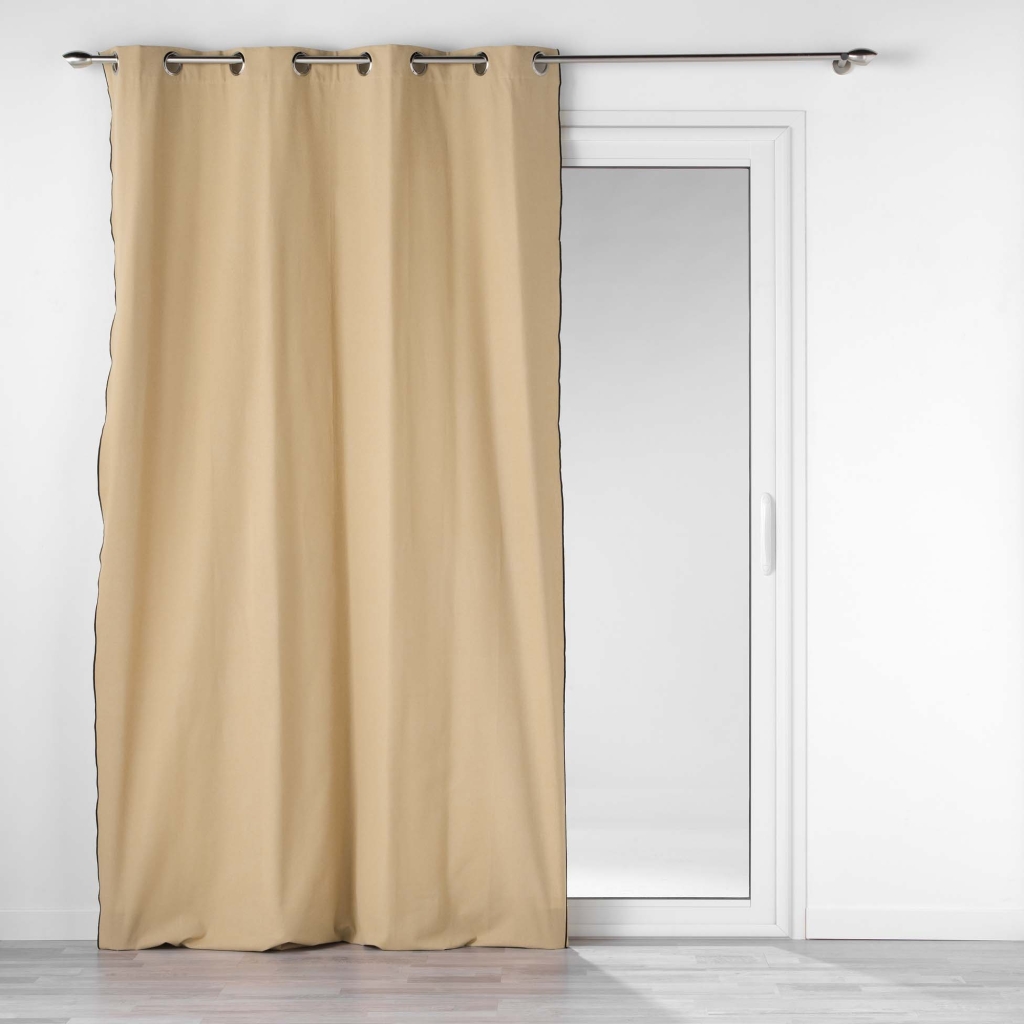 Rideau à oeillets 140 x 240 cm coton recyclé Mistraline Beige