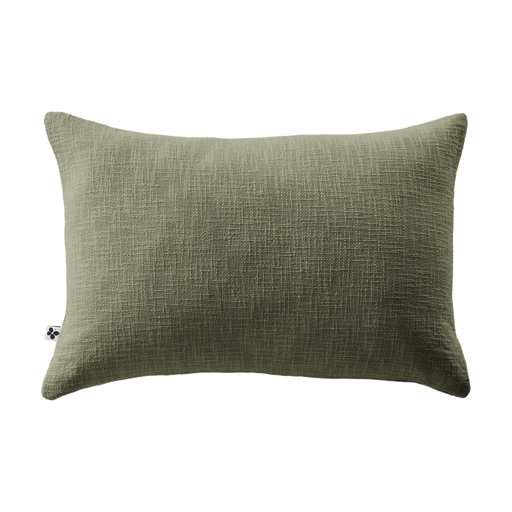 Coussin Déhoussable 40 x 60 cm – 100 % Coton Texturé – Sixtine Thym