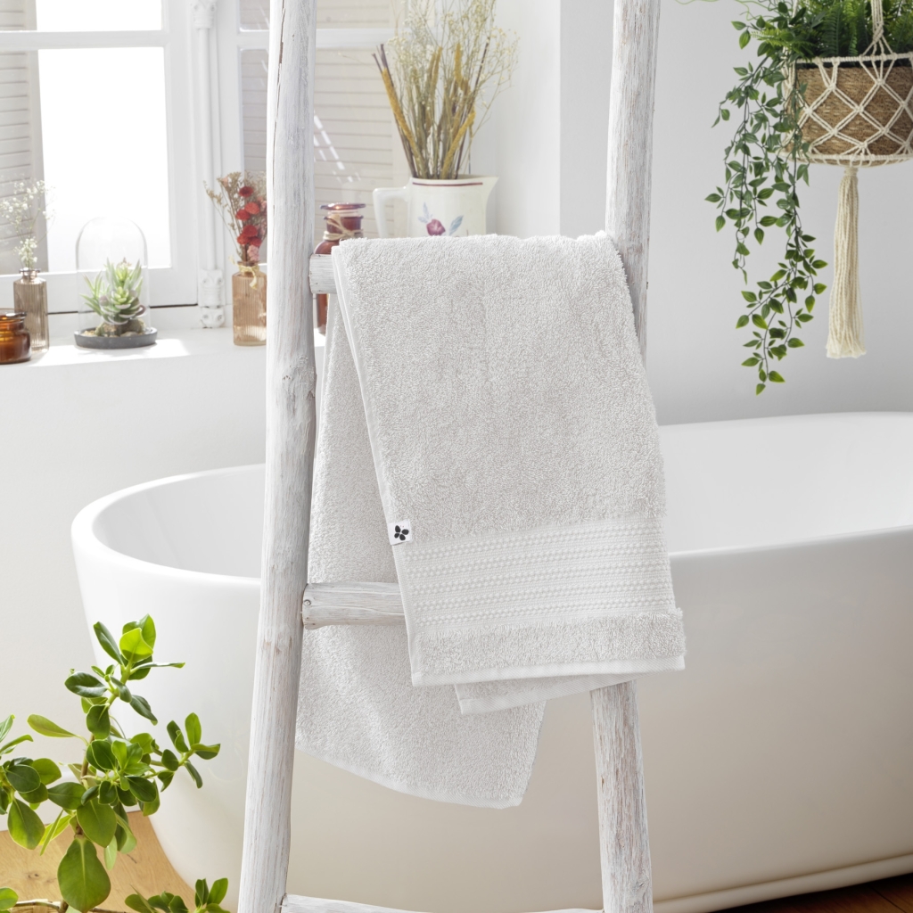 Serviette de toilette 50 x 90 cm – Coton Épais 600 g/m² – Garance Blanc