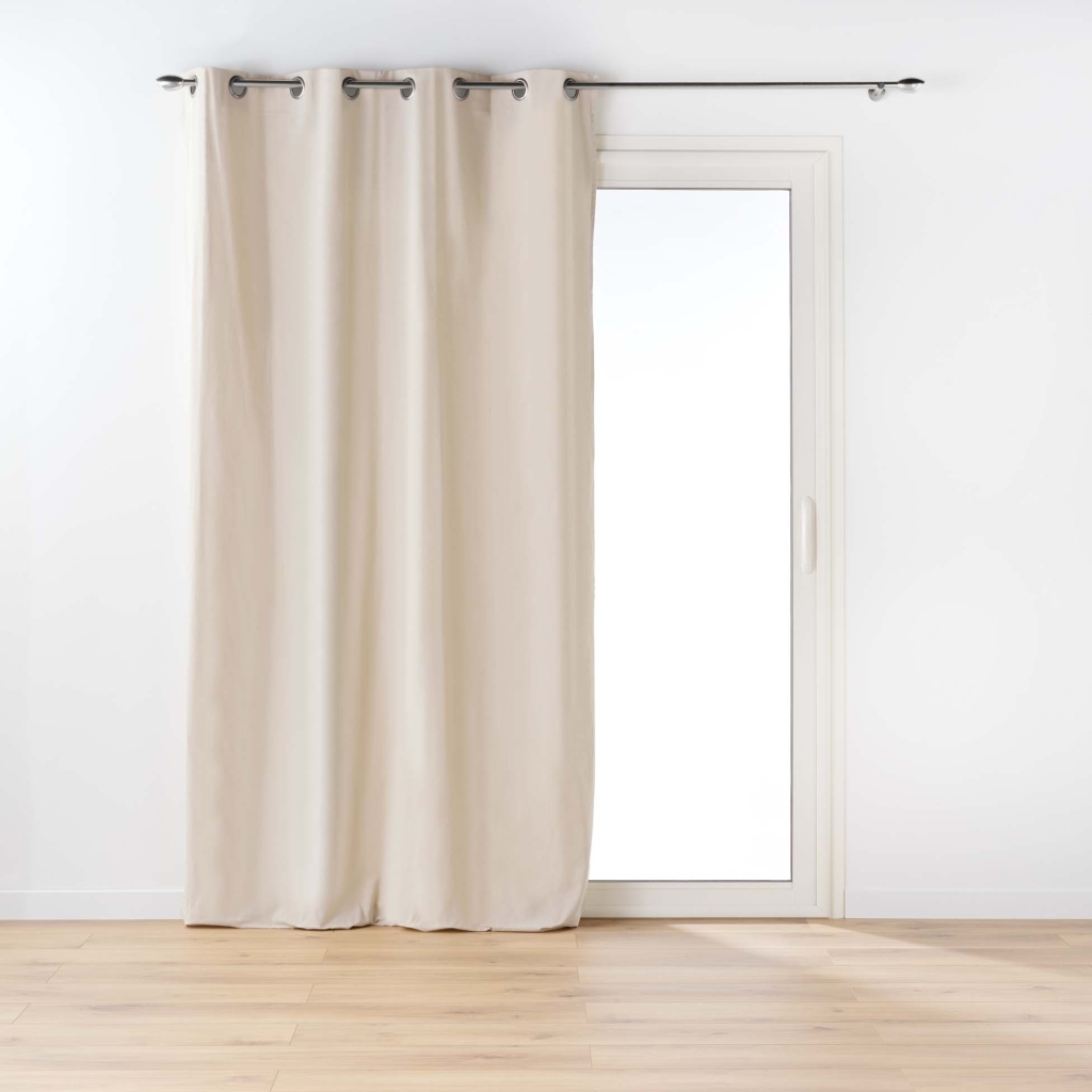 Rideau à œillets 135 x 260 cm – polycoton uni – Twily Lin