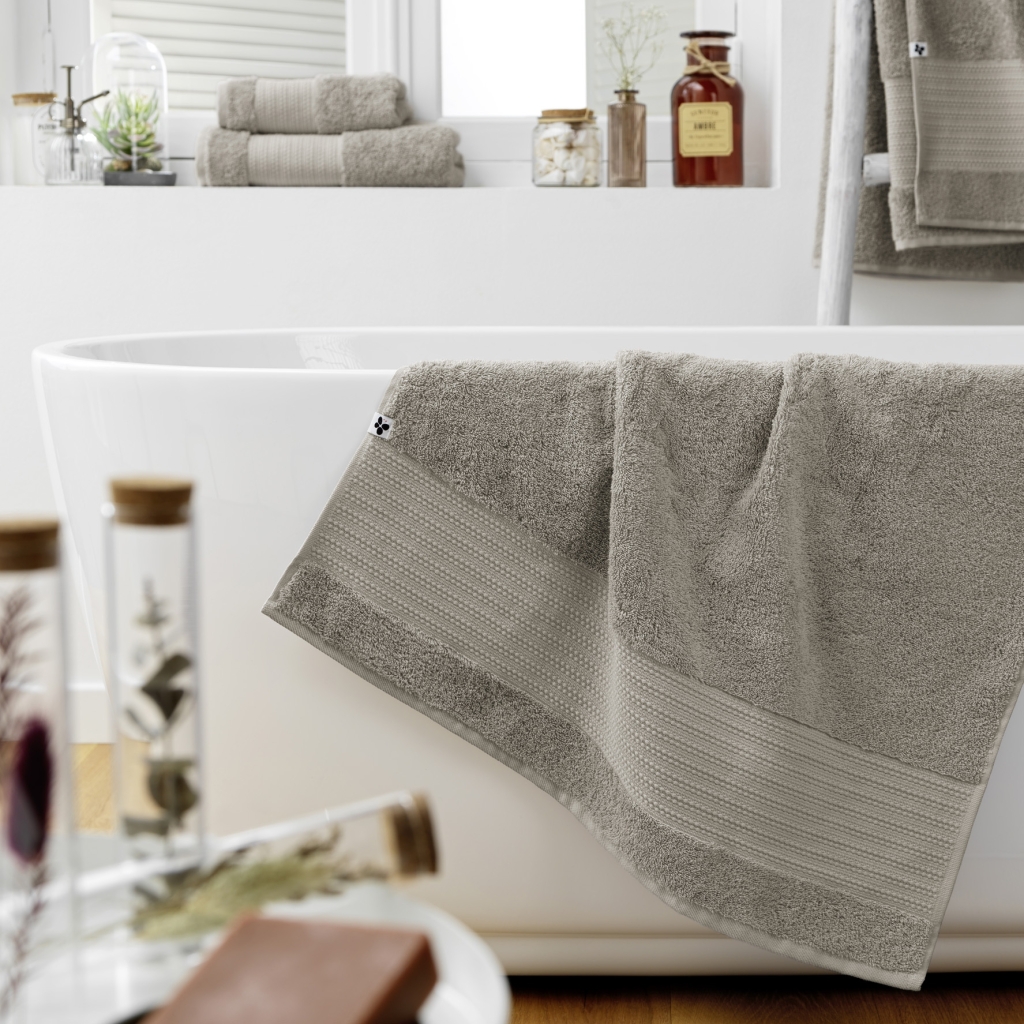 Drap de Douche 70 x 130 cm – Coton Épais 600 g/m² – Garance Argile