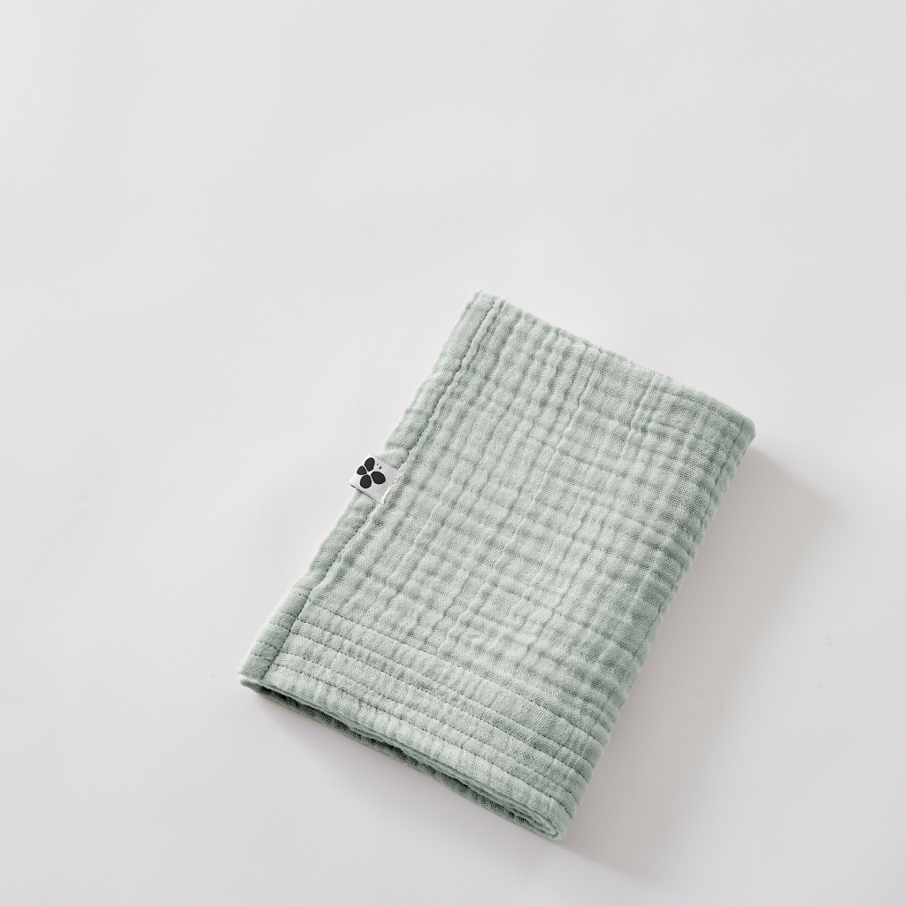 Serviette invité 50 x 90 cm - Quadruple Gaze de Coton 220 g/m² - Gaia Eucalyptus