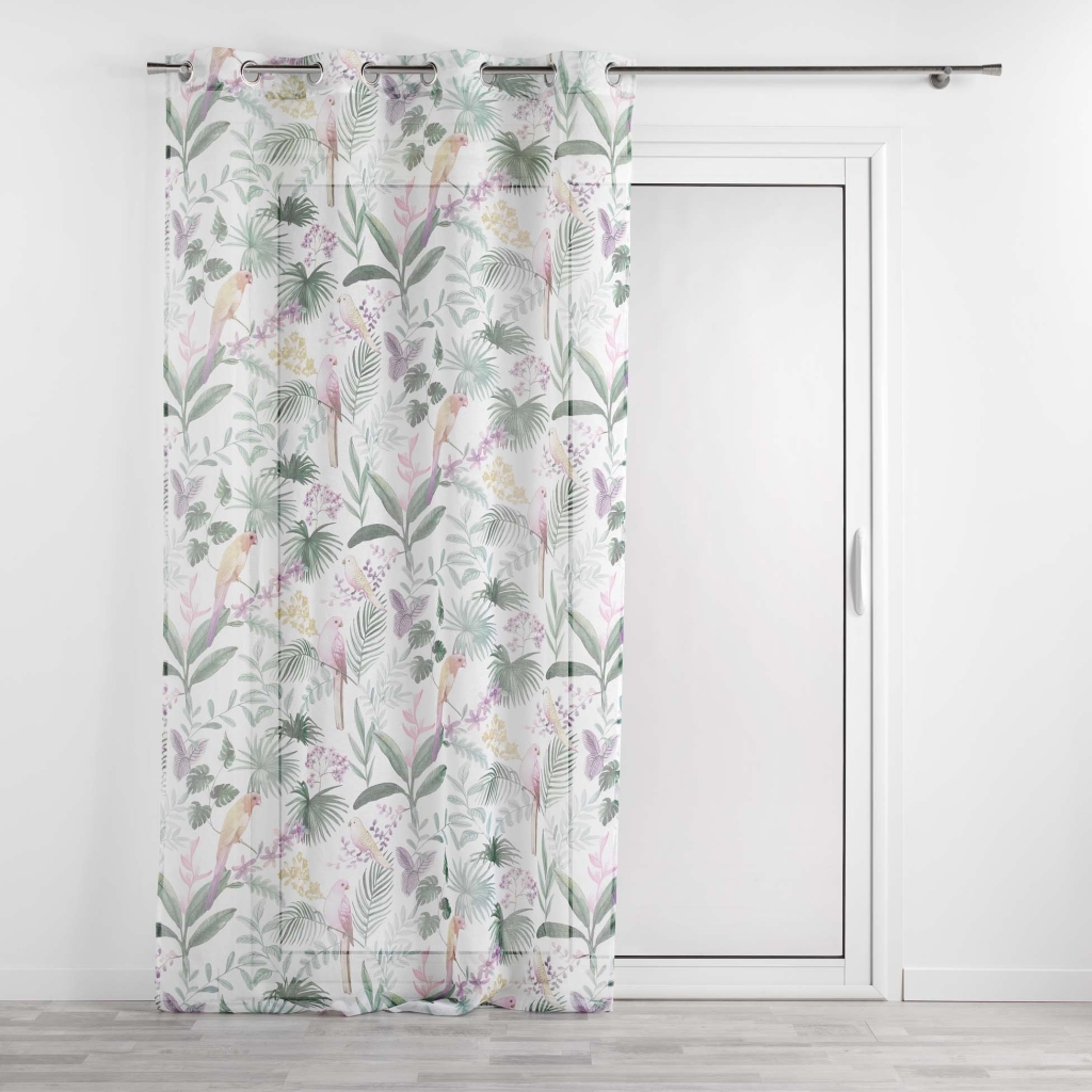 Voilage a oeillets 140 x 240 cm voile sablé imprimé Panis