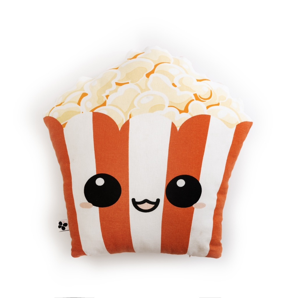 coussin forme déhoussable 40 x 42 cm coton fresh popcorn