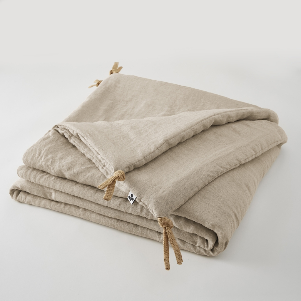 Bout de Lit 90 x 200 cm – Lin Lavé Français Luxe Soline – Lin