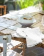 Nappe rectangle 150 x 250 cm + 6 serviettes de table – Double gaze de coton GAÏA Blanc