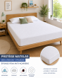 Protège-Matelas 160 x 200 cm Éponge PEVA Imperméable Anti-Acariens