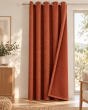 Rideau occultant phonique et thermique 140 x 240 cm Osiris – Terracotta