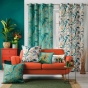 Rideau a oeillets 140 x 260 cm polyester imprime panis Bleu