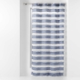 Voilage a oeillets 140 x 260 cm voile sablé fils coupés Lalina Bleu