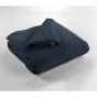 Édredon 180 x 240 cm - Double Gaze de Coton 125 gr/m² - Uni Gaïa Bleu Marine