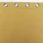 Rideau à oeillets 140 x 260 cm doublé polaire isolant Jupiter Jaune ocre