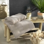 Drap de bain 90 x 150 cm eponge unie tendresse Taupe
