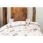 Parure de lit (housse de couette + 2 taies d'oreiller) 240 x 220 cm coton imprimé Pompon
