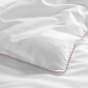Housse de couette 260 x 240 cm coton 57 fils + 2 taies Noemie