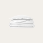 Parure de couette 260 x 240 cm + 2 taie 50 x70 cm  en percale de coton Blanc