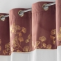 Voilage a œillets 140 x 240 cm + haut velours velours Mila Rose