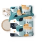 Housse de couette 240 x 220 cm coton 42 fils + 2 taies Sprint