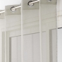 Lot de 2 Voilages à oeillets 140 x 240 cm liseré blanc Louise Beige