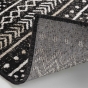 Tapis rectangle 68 x 110 cm viscose tissee tallulah Noir
