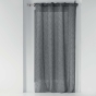 Voilage à nouettes 140 x 240 cm voile tissé Charlotte Anthracite