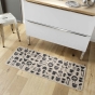 Tapis rectangle 45 x 120 cm tisse imprime kitchen Sans