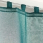 Paire pompon passants 2 x 60 x 160 cm voile double sable duetto Petrole/blanc