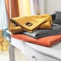 Rideau tamisant à oeillets 140 x 260 cm velours côtelé Casual Pétrole