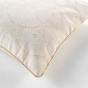 Coussin dehous compr passepoil 45 x 45 cm polycoton imprime metallise lorina Sans