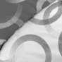 Housse de couette réversible 240 x 220 cm en microfibre de flanelle Bliss