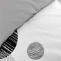 Parure de couette imprimée 260 x 240 cm + 2 taies 100% coton 57 fils Stormi