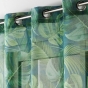 Panneau a oeillets 140 x 240 cm voile sable imprime rio Bleu