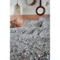Parure de lit 240 x 220 cm - Housse de couette + 2 taies d'oreiller - Coton 57 fils imprimé Malia