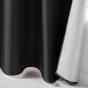 Rideau à œillets isolant thermique Icemount Noir 140 x 260 cm - dos en polyuréthane