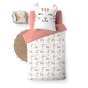 Pack housse de couette enfant 140 x 200 cm Chatchat + drap housse 90 x 190 Blanc