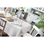 Nappe rectangle 150 x 250 cm Gaze de coton Gris clair