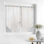 Paire pompon passants 2 x 60 x 120 cm tisse naturel charlize Sans