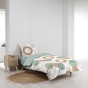Housse de couette enfant 140 x 200 cm + 1 taie coton 42 fils Lunabella