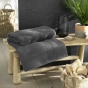 Drap de bain 90 x 150 cm eponge unie tendresse Anthracite