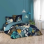 Pack parure de couette 240 x 220 cm Mistic + drap housse 140 x 190 x 30 Bleu
